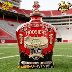 Indiana Hoosiers 2025 Big 10 Championships Commemorative Edition Whiskey Bottle