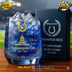 Indianapolis Colts 72nd Anniversary Whiskey Glass
