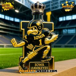 Iowa Hawkeyes Mascot Whiskey Bottle