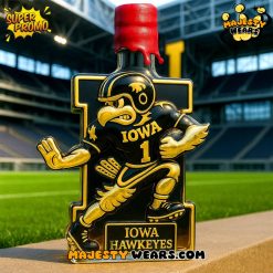Iowa Hawkeyes Mascot Whiskey Bottle