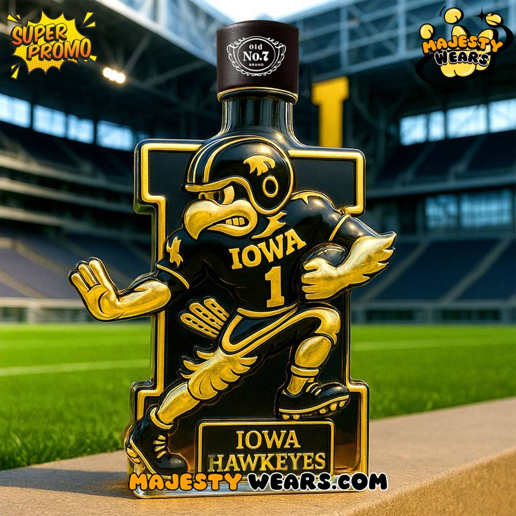 Iowa Hawkeyes Mascot Whiskey Bottle Iowa Hawkeyes Mascot Whiskey Bottle