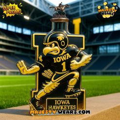 Iowa Hawkeyes Mascot Whiskey Bottle