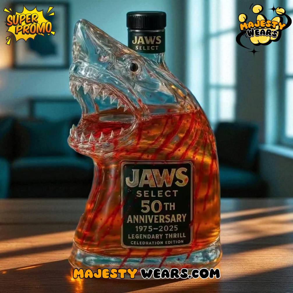 Jaws Movie 50th Anniversary Whiskey Bottle Jaws Movie 50th Anniversary Whiskey Bottle