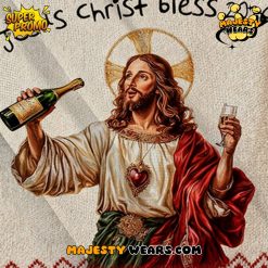 Jesus Christ Bless 2026 Ugly Christmas Sweater