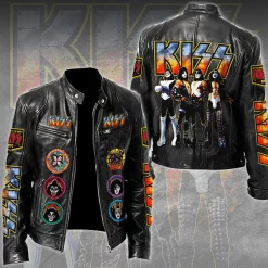 KISS Motorcycle Leather Jacket