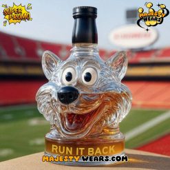 Kansas City Chiefs Mascot Run It Back Whiskey Bottle
