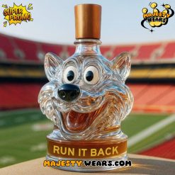 Kansas City Chiefs Mascot Run It Back Whiskey Bottle