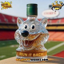 Kansas City Chiefs Mascot Run It Back Whiskey Bottle