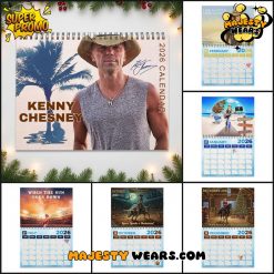 Kenny Chesney Signature 2026 Wall Hanging Calendar