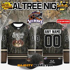 Knoxville Ice Bears Moonshiner-Edition Realtree Night Custom Hockey Jersey