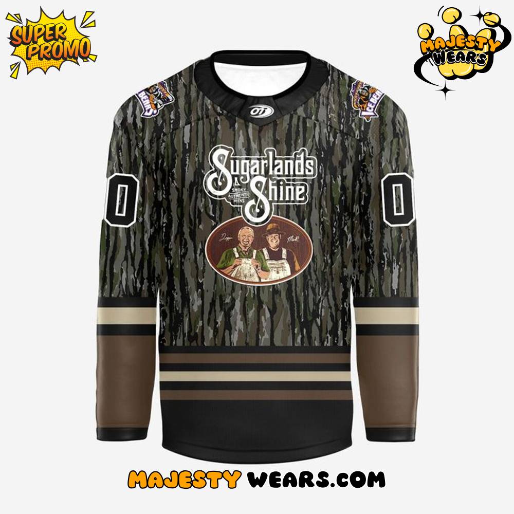 Knoxville Ice Bears Moonshiner-Edition Realtree Night Custom Hockey Jersey Knoxville Ice Bears Moonshiner-Edition Realtree Night Custom Hockey Jersey