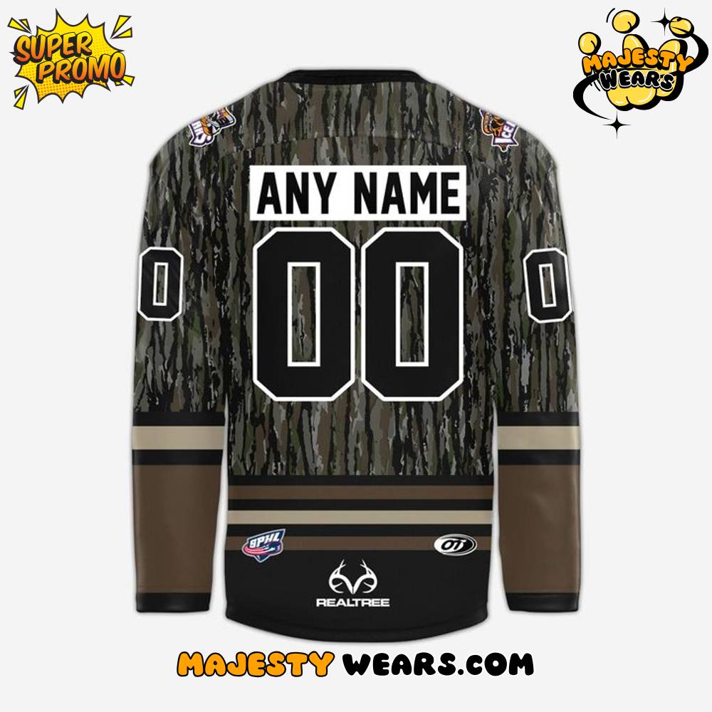 Knoxville Ice Bears Moonshiner-Edition Realtree Night Custom Hockey Jersey Knoxville Ice Bears Moonshiner-Edition Realtree Night Custom Hockey Jersey