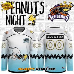 Knoxville Ice Bears x Peanuts Night Custom Hockey Jersey