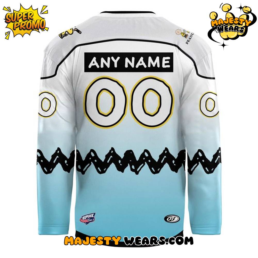 Knoxville Ice Bears x Peanuts Night Custom Hockey Jersey Knoxville Ice Bears x Peanuts Night Custom Hockey Jersey