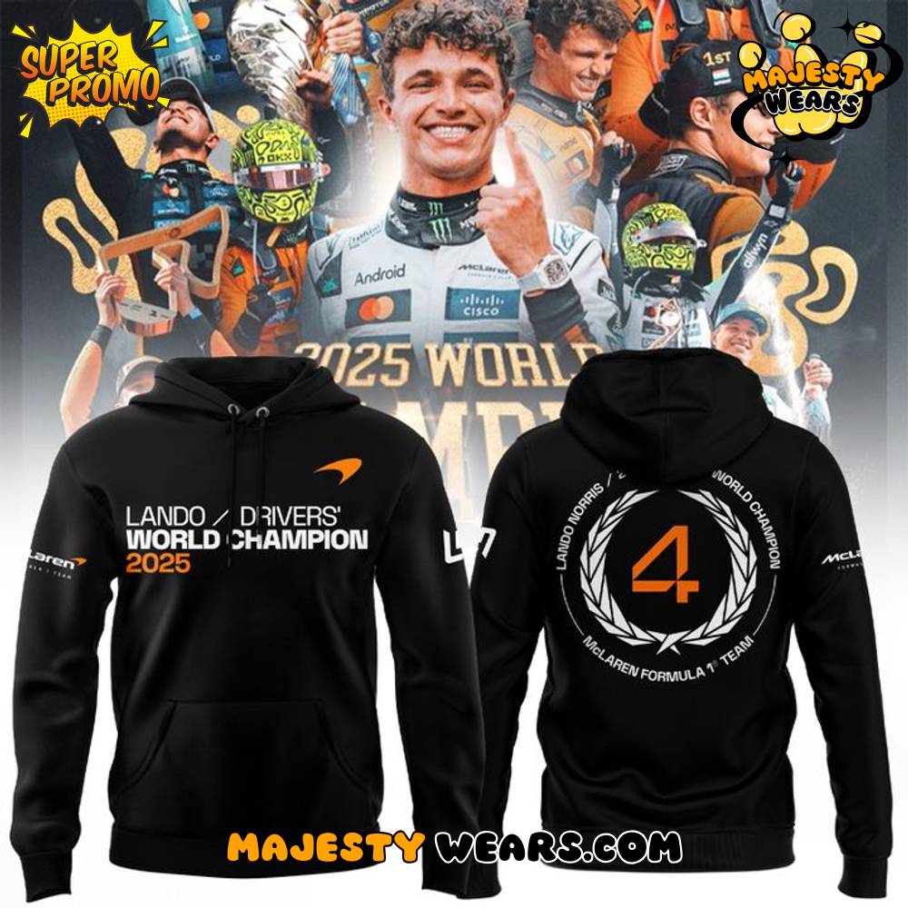Lando Norris 2025 Drivers’ World Champion Hoodie Lando Norris 2025 Drivers’ World Champion Hoodie