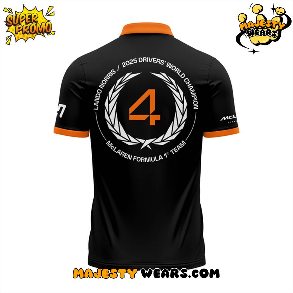 Lando Norris 2025 Drivers’ World Champion Polo Shirt Lando Norris 2025 Drivers’ World Champion Polo Shirt