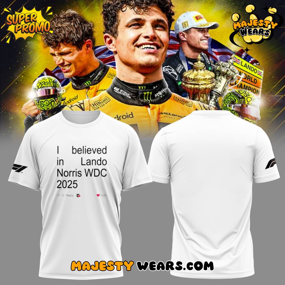 Lando Norris – McLaren 2025 F1 World Champions Special T-Shirt Lando Norris – McLaren 2025 F1 World Champions Special T-Shirt