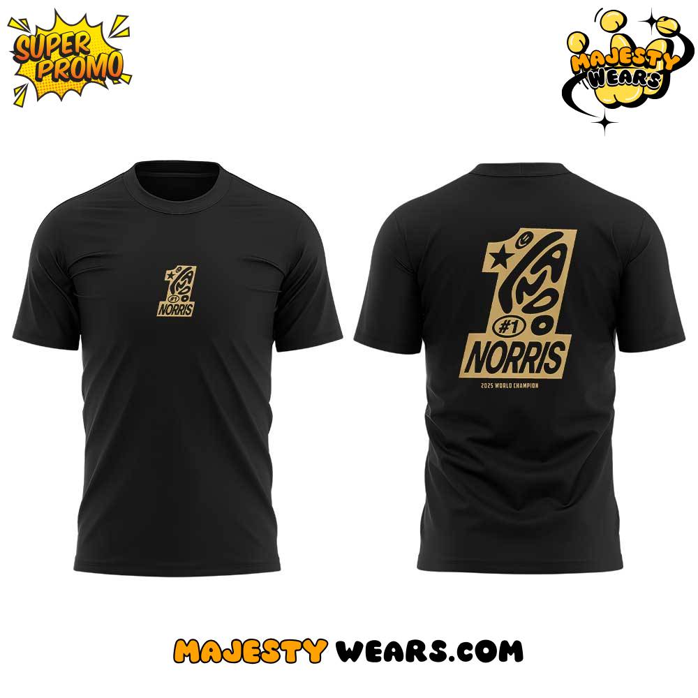 Lando Norris – WORLD CHAMPION 2025 T-Shirt Lando Norris – WORLD CHAMPION 2025 T-Shirt