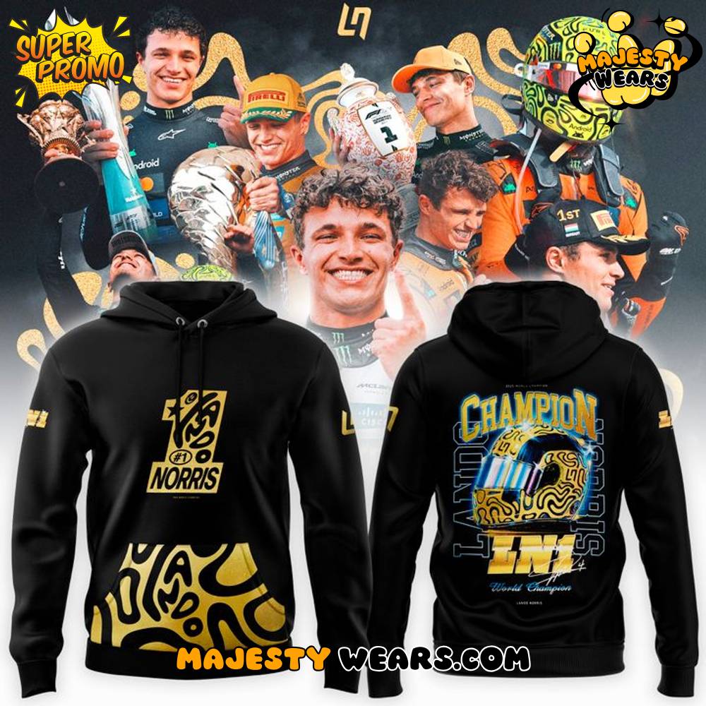 Lando Norris World Drivers’ Champion Hoodie Lando Norris World Drivers’ Champion Hoodie