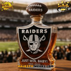 Las Vegas Raiders 65th Anniversary Whiskey Bottle