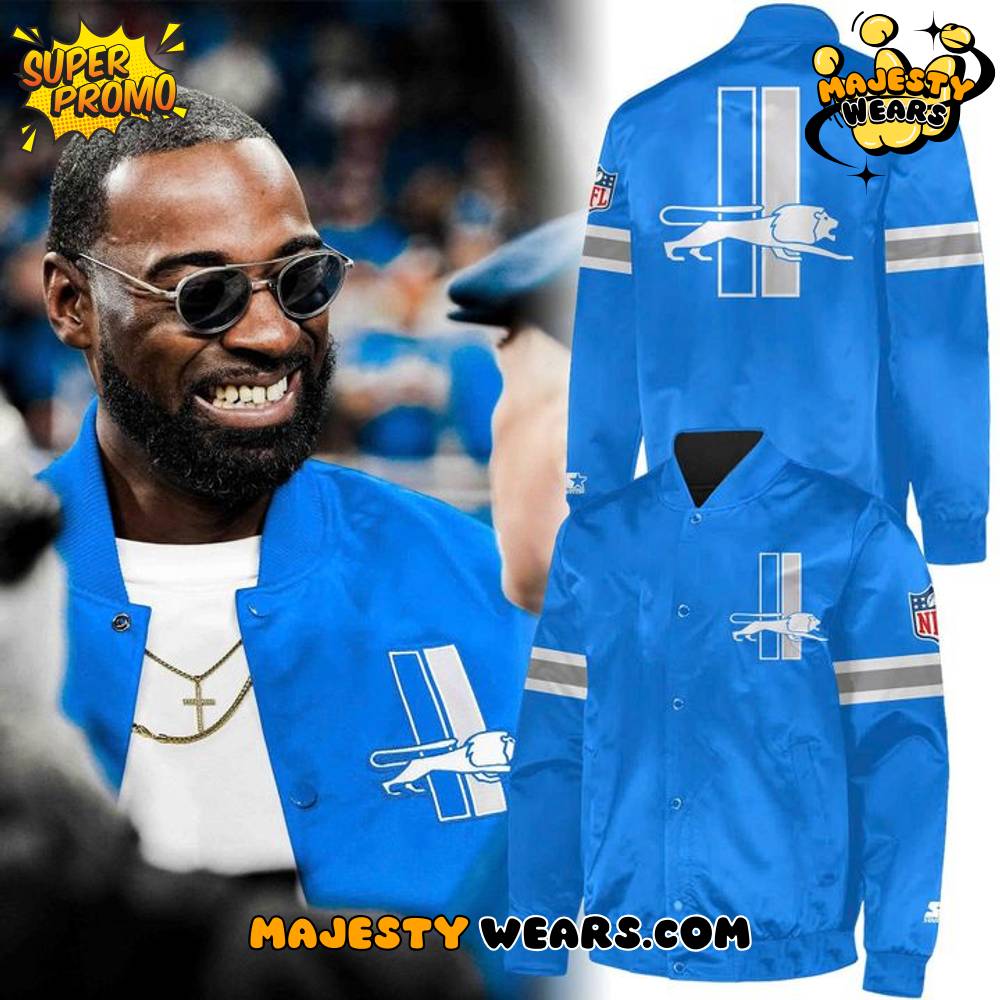 Lions Calvin Johnson Bomber Jacket Lions Calvin Johnson Bomber Jacket