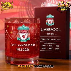 Liverpool 134th Years Anniversary Whiskey Glass