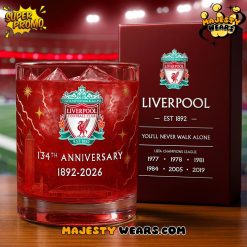Liverpool 134th Years Anniversary Whiskey Glass