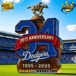 Los Angeles Dodgers 70th Anniversary Baseball Legacy Whiskey Bottle
