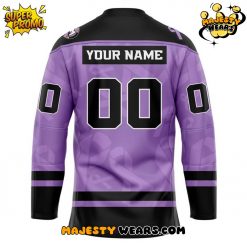 Macon Mayhem Cancer Night Custom Hockey Jersey