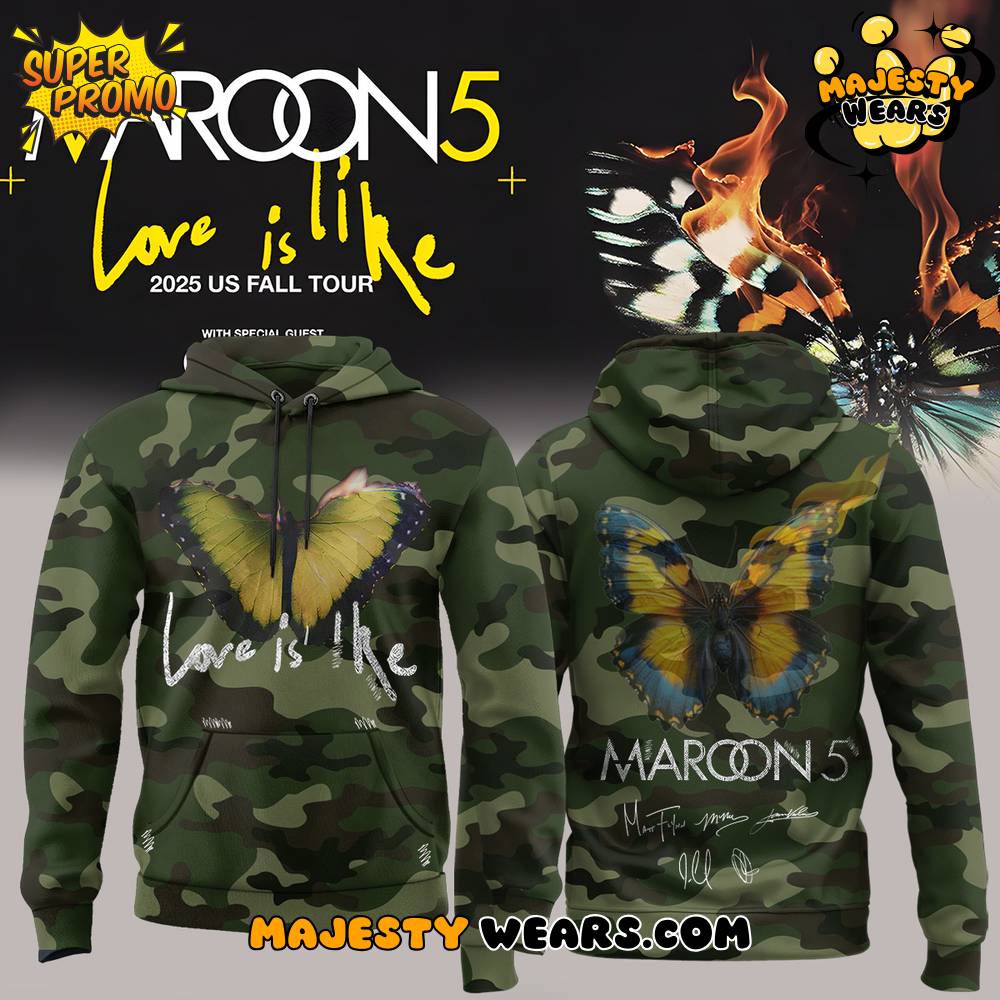 Maroon 5 Love Is Like Tour Hoodie Maroon 5 Love Is Like Tour Hoodie