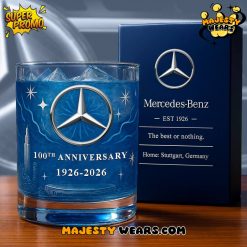 Mercedes Benz 100th Years Anniversary Whiskey Glass