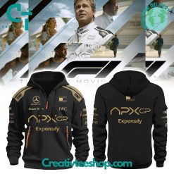 Mercedes F1 Team x F1 The Movie 2025 APXGP “Brad Pitt” Quarter-Zip Hoodie