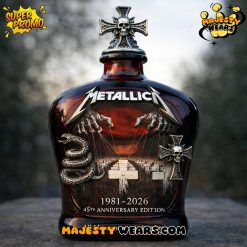 Metallica The Metal Gods 1981-2026 45th Anniversary Whisky Bottle