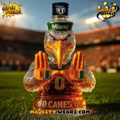 Miami Hurricanes “Go Canes Go” Limited Edition Whiskey Bottle