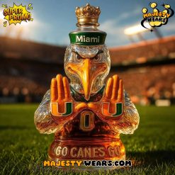 Miami Hurricanes “Go Canes Go” Limited Edition Whiskey Bottle