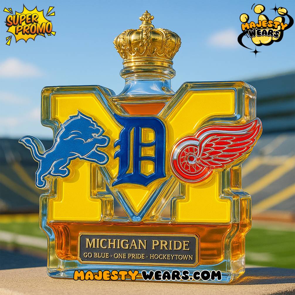 Michigan Sport Teams Pride Whiskey Bottle Michigan Sport Teams Pride Whiskey Bottle