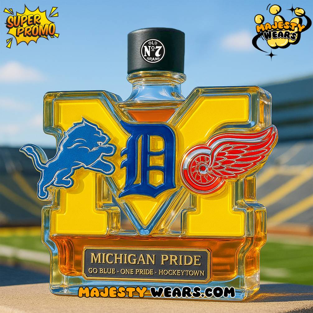 Michigan Sport Teams Pride Whiskey Bottle Michigan Sport Teams Pride Whiskey Bottle