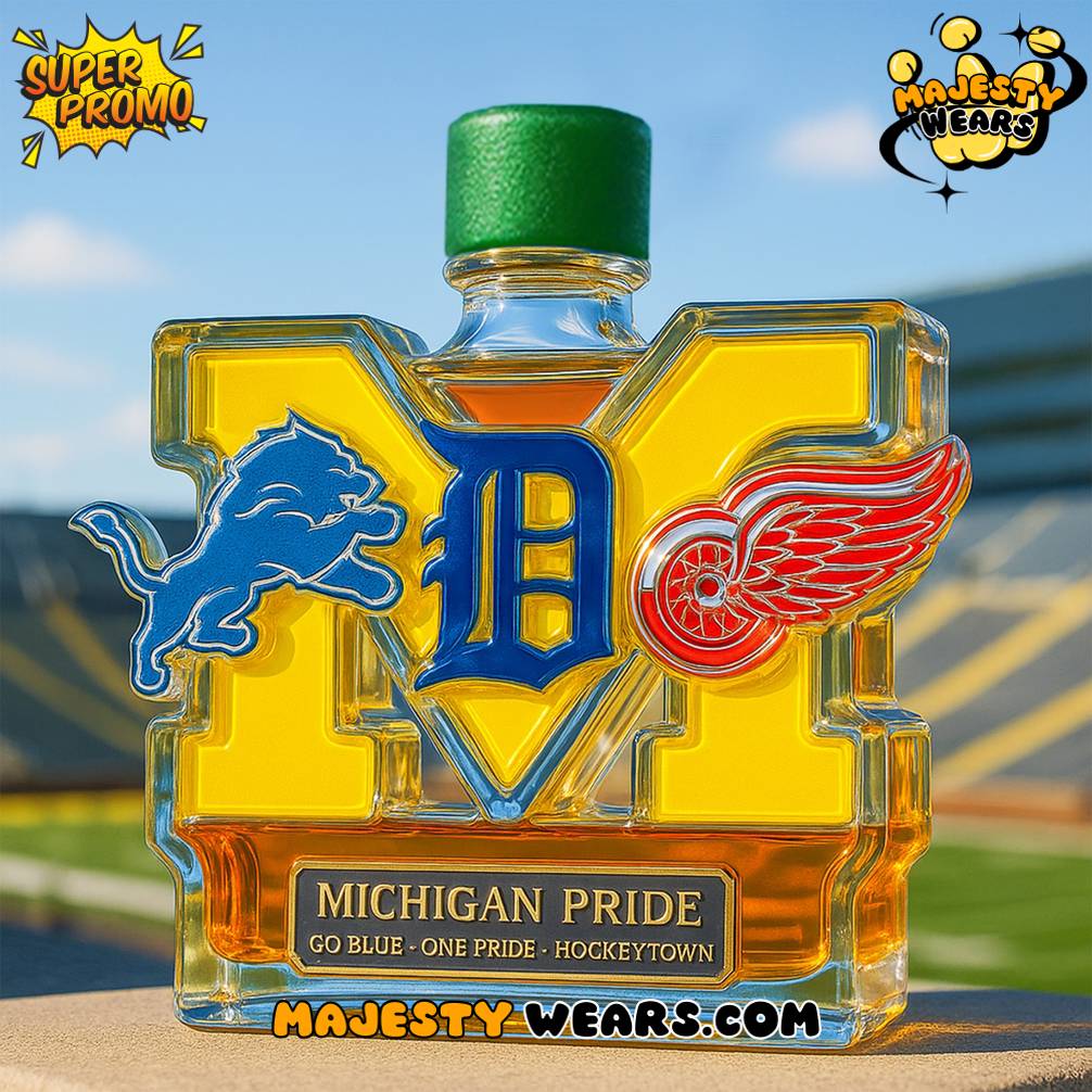 Michigan Sport Teams Pride Whiskey Bottle Michigan Sport Teams Pride Whiskey Bottle