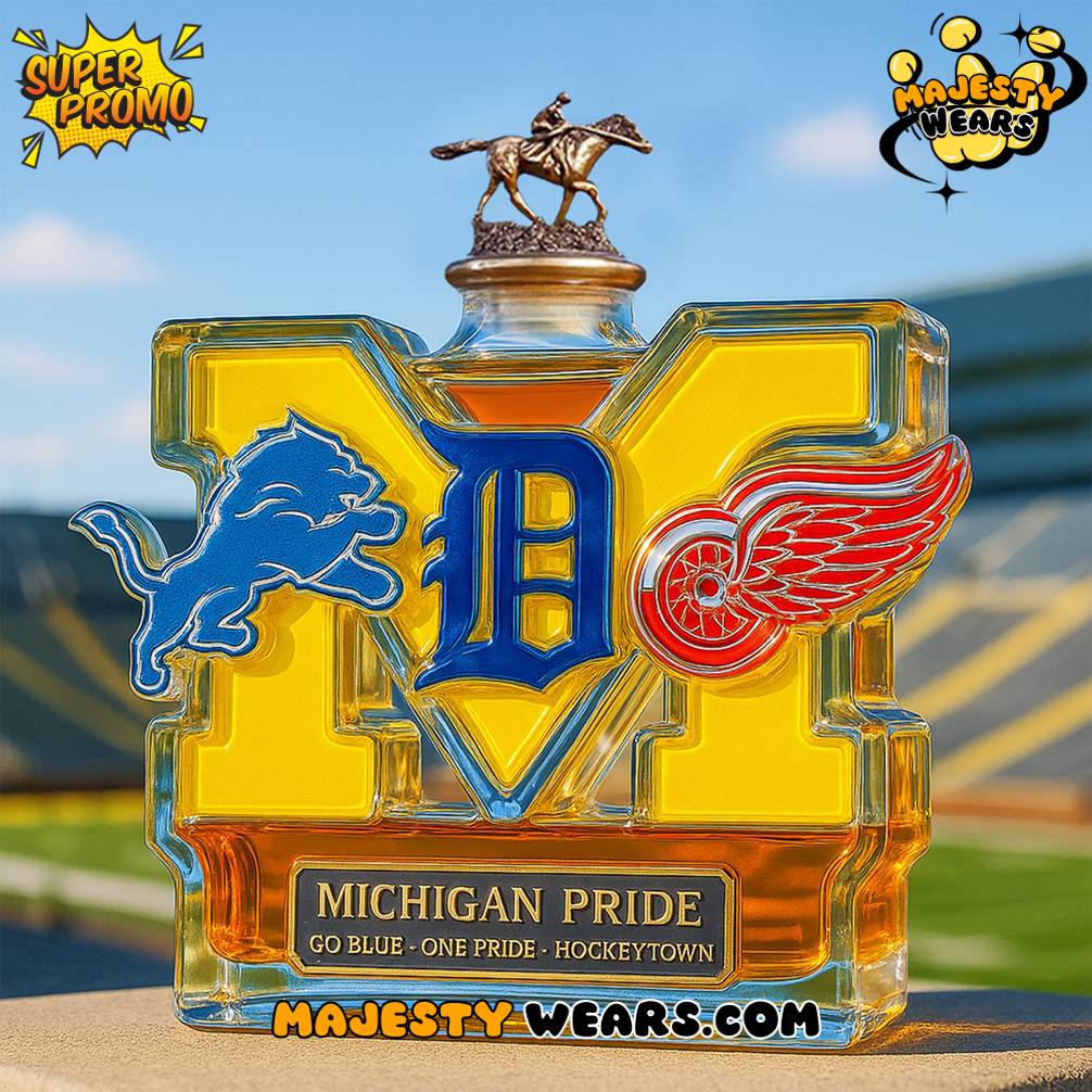 Michigan Sport Teams Pride Whiskey Bottle Michigan Sport Teams Pride Whiskey Bottle