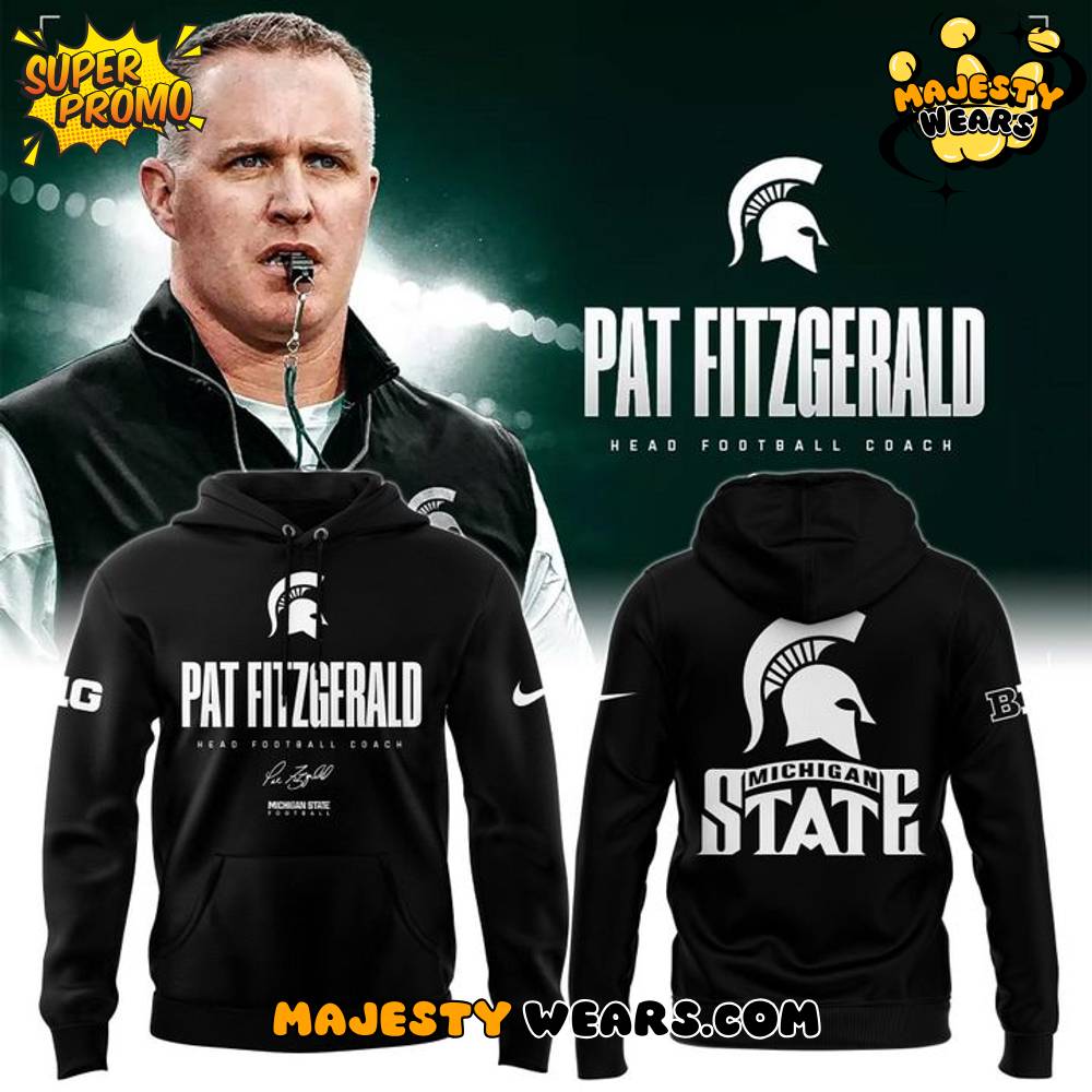 Michigan State Spartans x Coach Fitzgerald Special Black Hoodie Michigan State Spartans x Coach Fitzgerald Special Black Hoodie