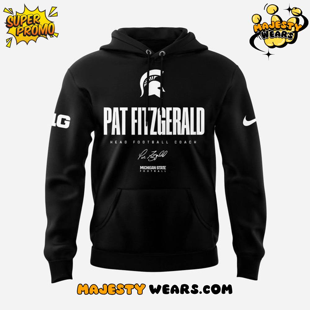 Michigan State Spartans x Coach Fitzgerald Special Black Hoodie Michigan State Spartans x Coach Fitzgerald Special Black Hoodie