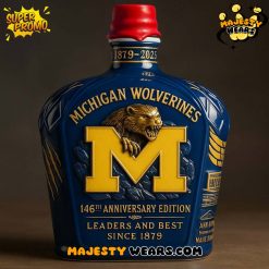 Michigan Wolverines 146th Anniversary Whiskey Bottle