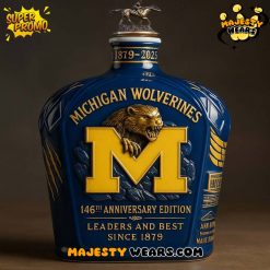 Michigan Wolverines 146th Anniversary Whiskey Bottle