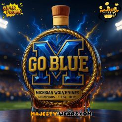 Michigan Wolverines Champions Legacy Go Blue Whiskey Bottle