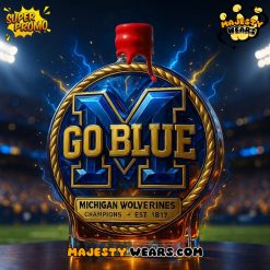 Michigan Wolverines Champions Legacy Go Blue Whiskey Bottle