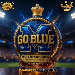 Michigan Wolverines Champions Legacy Go Blue Whiskey Bottle