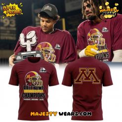 Minnesota Golden Gophers Rate Bowl 2025 Champions T-Shirt