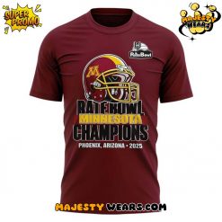Minnesota Golden Gophers Rate Bowl 2025 Champions T-Shirt
