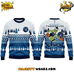 Minnesota Timberwolves x Grinch Christmas Jumper Ugly Sweater