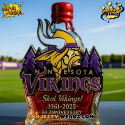 Minnesota Vikings 64th Anniversary Commemorative Edition Whisky Bottle
